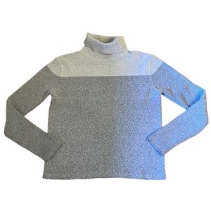 Tailor B Moss Turtleneck Tan and Gray Sweater Women’s Size Large